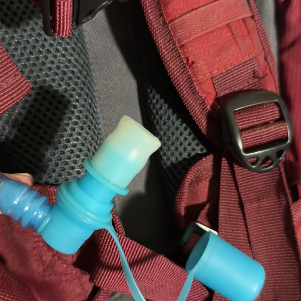 Red/Maroon hydration pack with bladder - image 10